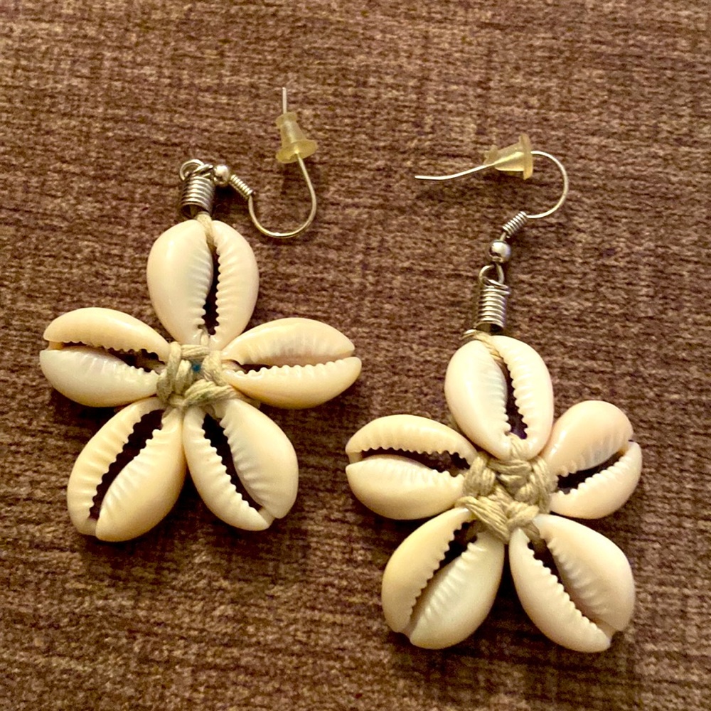 Cowrie shell earrings